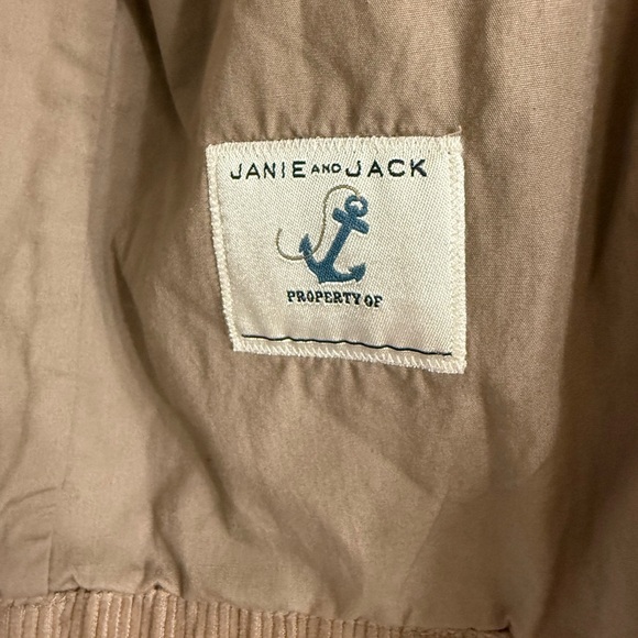 Janie and Jack Beige corduroy jacket with hoodie - Picture 4 of 10